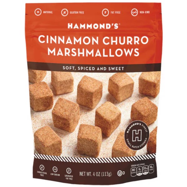 HAMMONDS - CINN CHURRO MARSH 4 OZ BAG 12 CT (X)