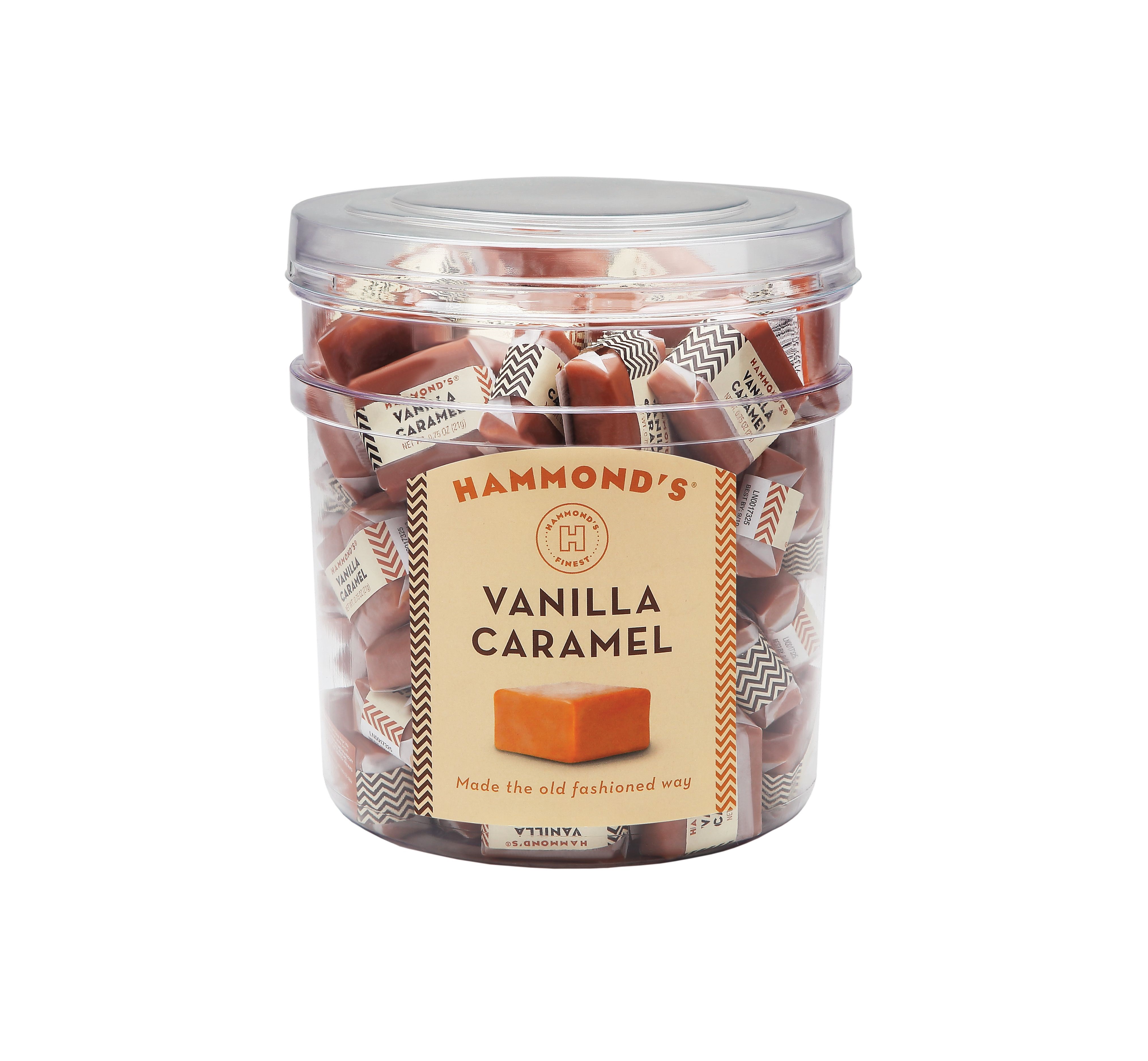 HAMMONDS - VANILLA CARAMELS WRPD 80 CT (X)