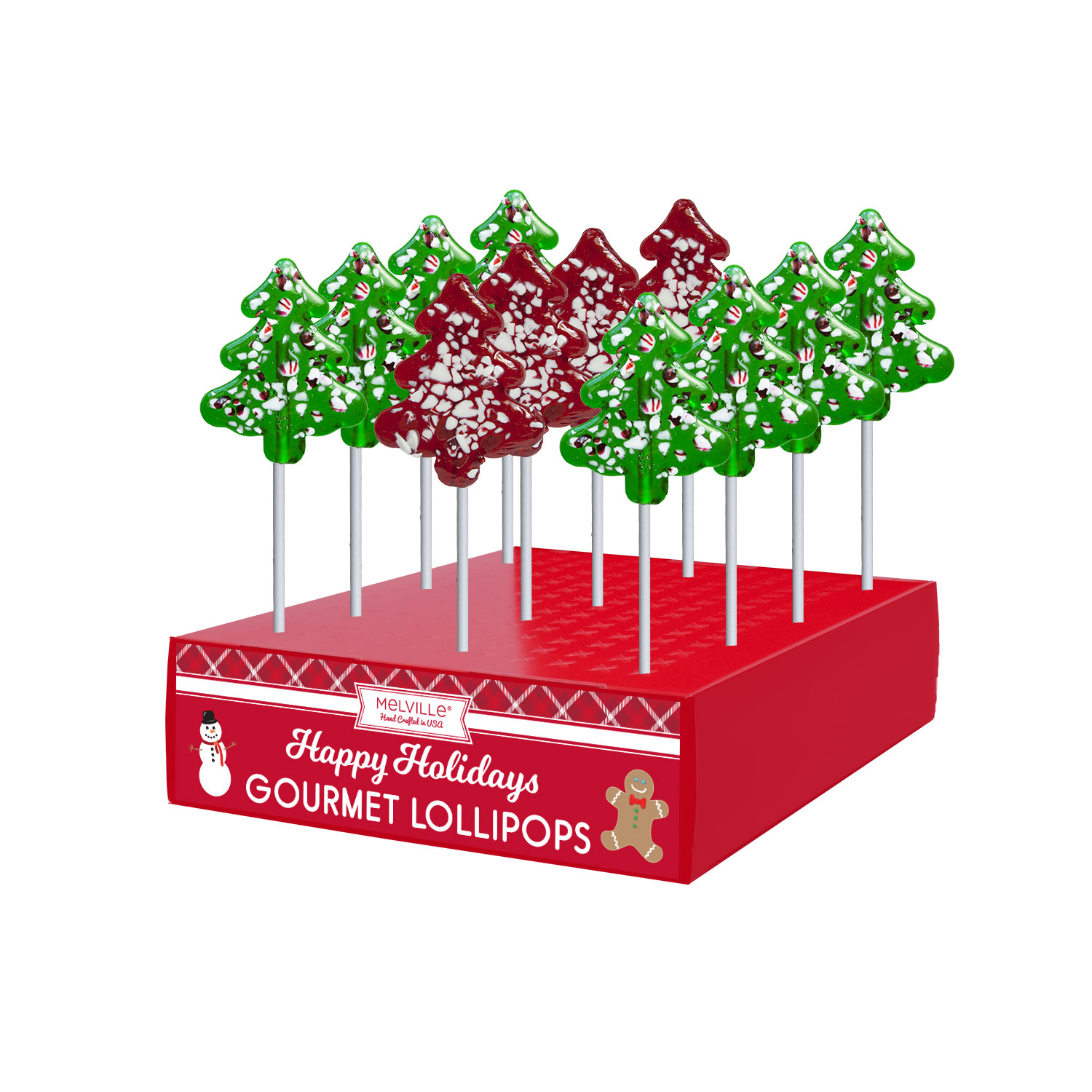 MELVILLE - MINI PEPP R/G TREE POP 24 CT (X)
