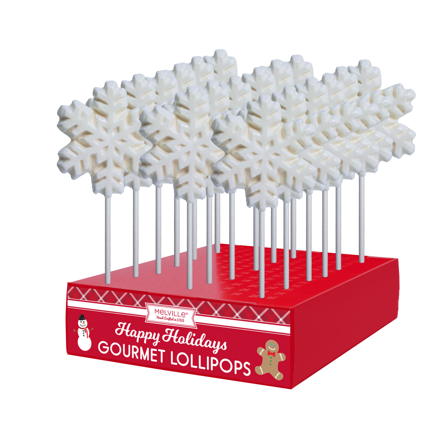MELVILLE - HOLIDAY SNOWFLAKE POPS 24 CT (X)