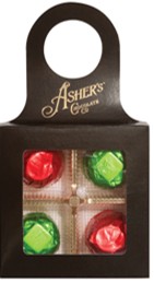 (A) 4 PC WINE BOTTLE HANGER 2 0Z 14 CT (X)