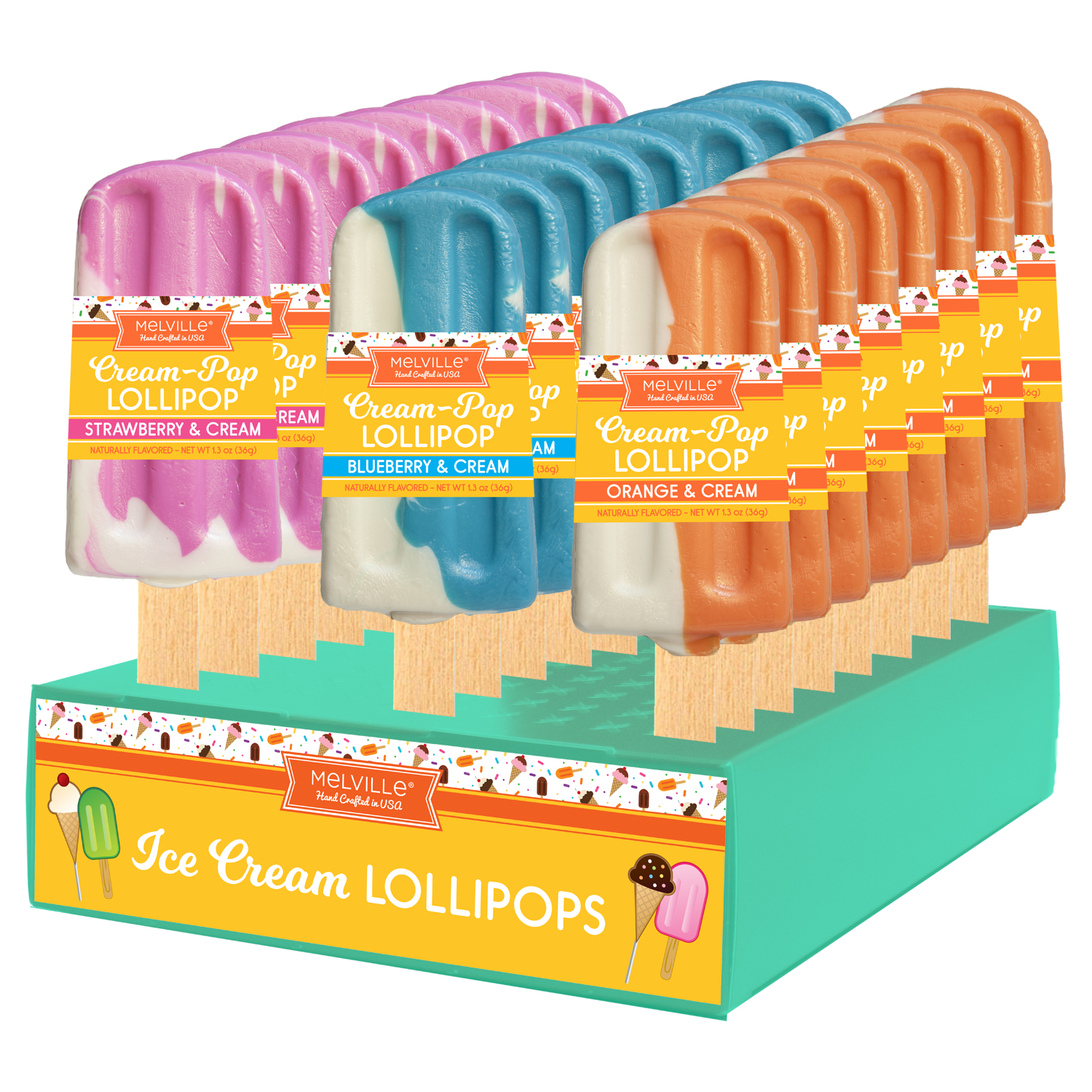 MELVILLE - POPSICLE ASST POPS 24 CT (S)