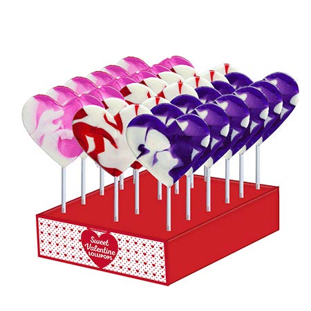 MELVILLE - MEDIUM CREAM HEART POPS 24 CT (V)
