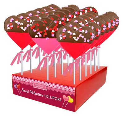 MELVILLE - CHOC DIPPED HEART/CONFETTI POP 24 CT (V)
