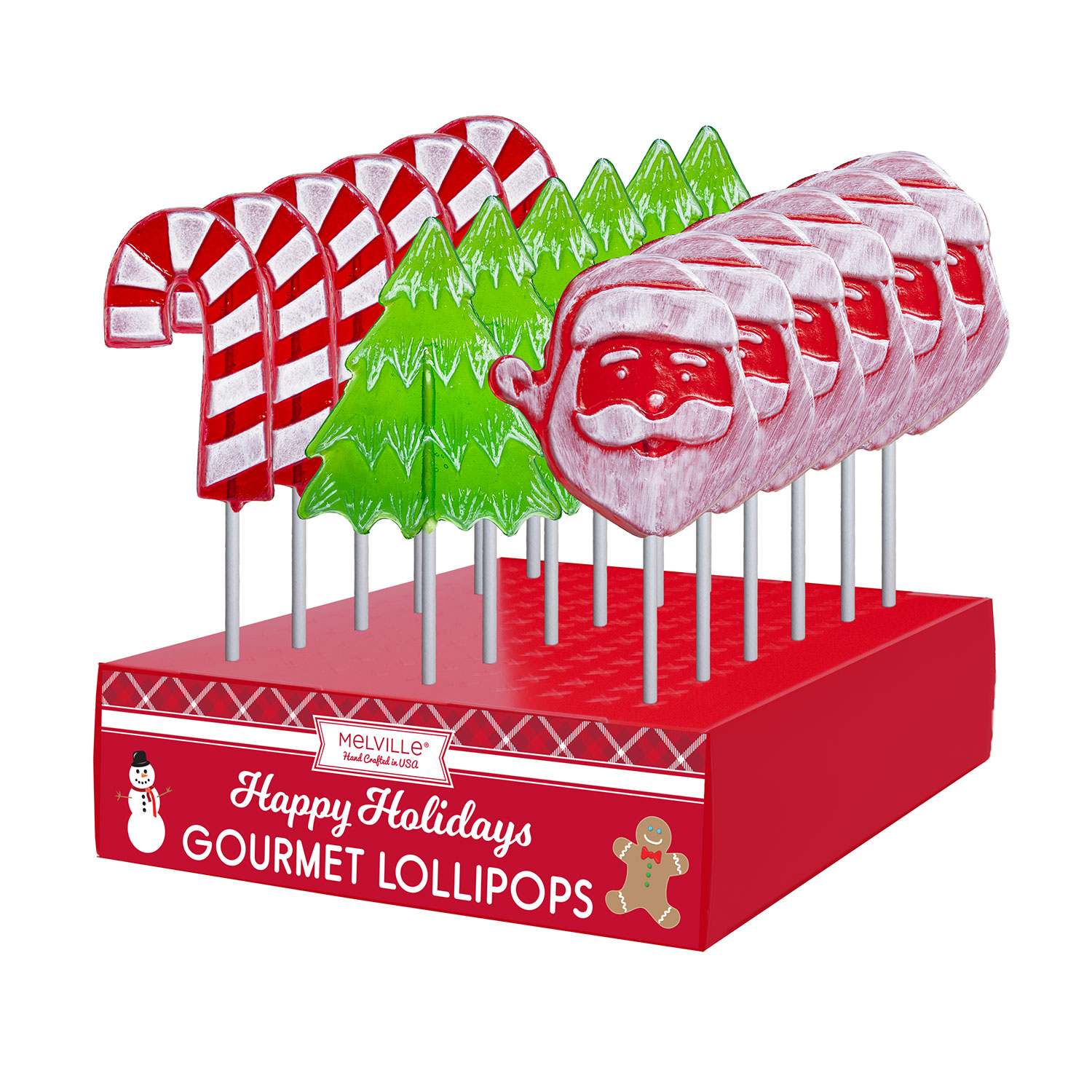 MELVILLE - FROSTED SANTA WORKSHOP POPS 24 CT (X)