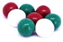 BOBROW SELECT - XMAS MALT BALLS RD/GR/WH (X)