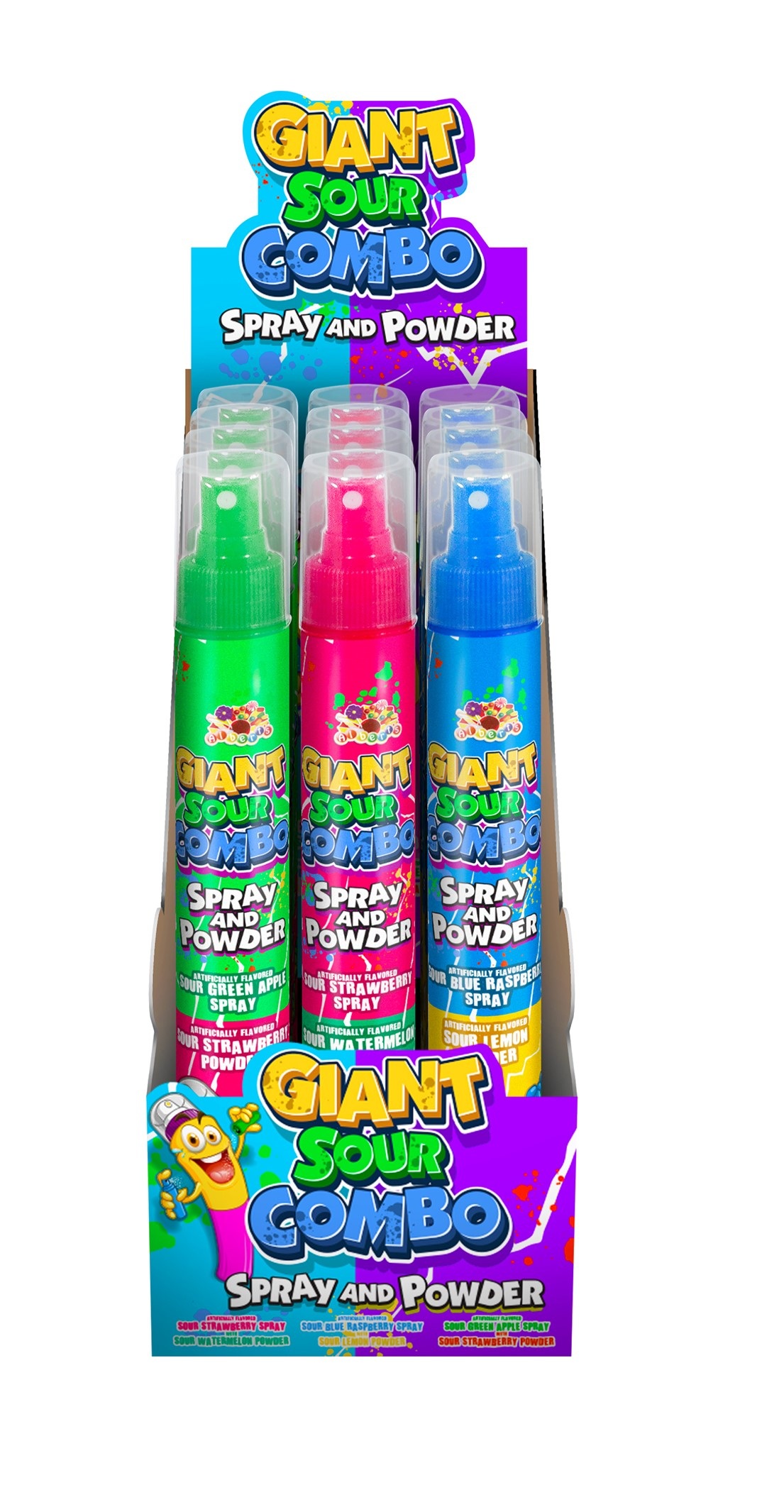 ALBERTS - GIANT SOUR COMBO (SPRAY/POWDER) 12 CT (S)
