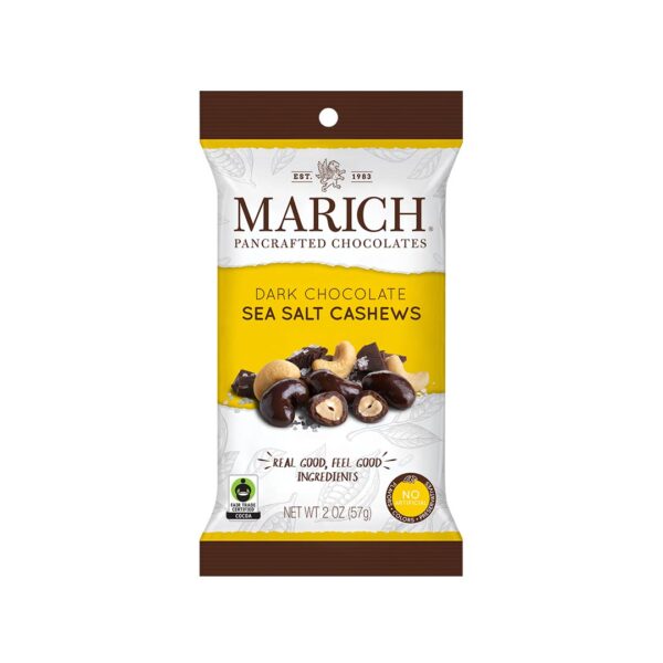MARICH - 2 OZ CASHEWS DARK SEA SALT 24 CT (S)