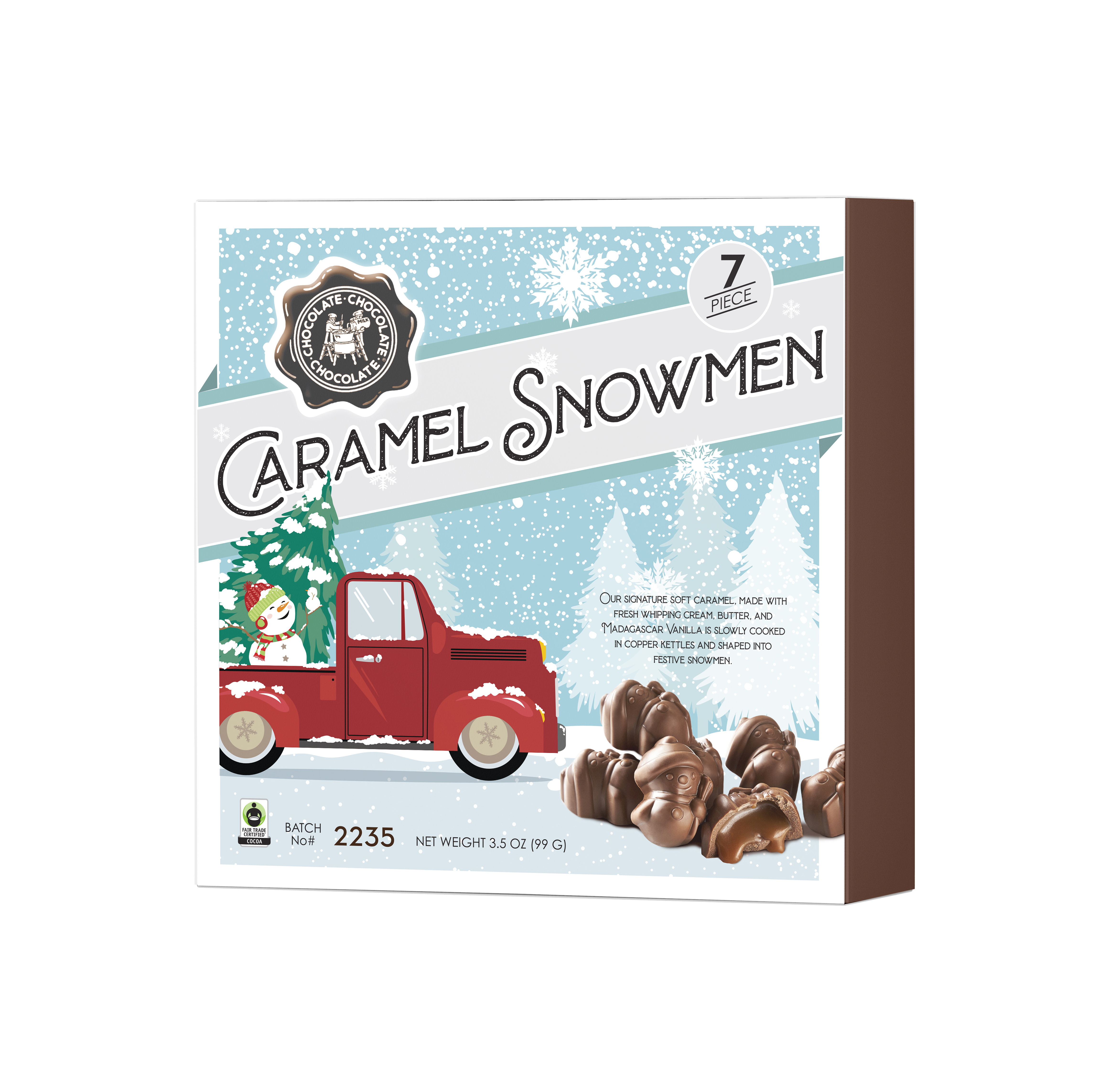 CCC - BOX MK CARAMEL SNOWMAN 3.5 OZ 12 CT (X)