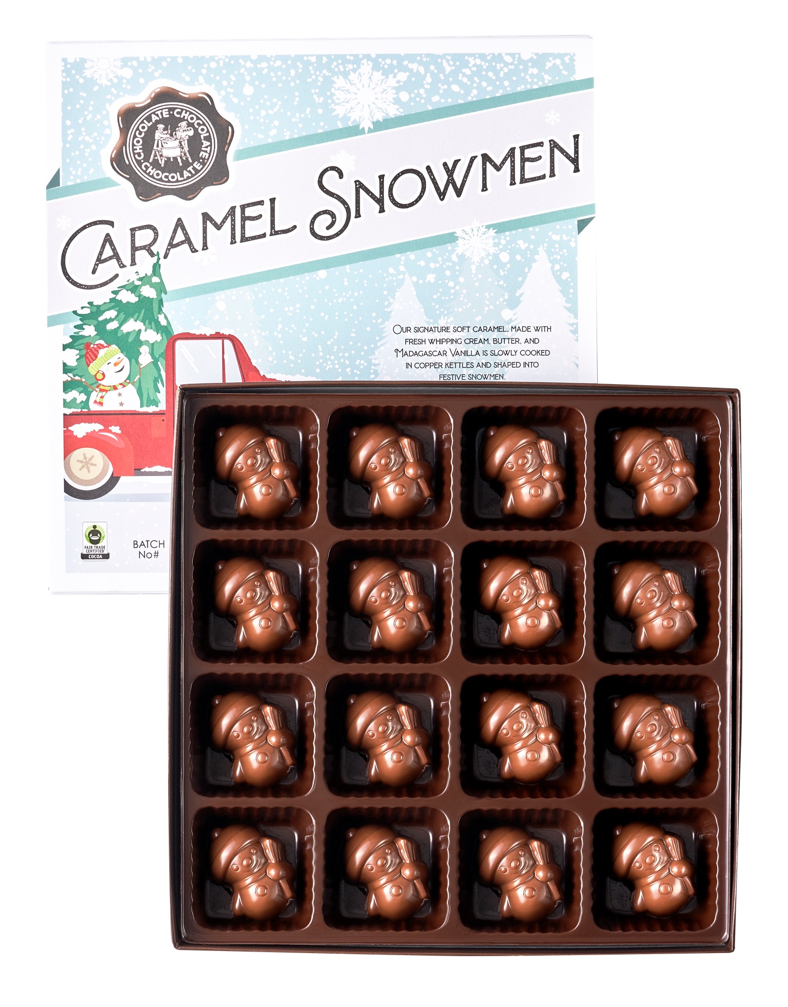 CCC - BOX MK CARAMEL SNOWMAN 8 OZ 6 CT (X)