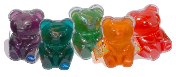 ALBERTS - JUMBO GUMMY BEARS ASST 12 OZ 12 CT(S)