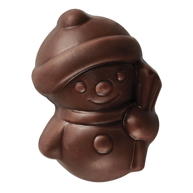CCC - DARK CARAMEL SNOWMEN (MOLDED) (X)