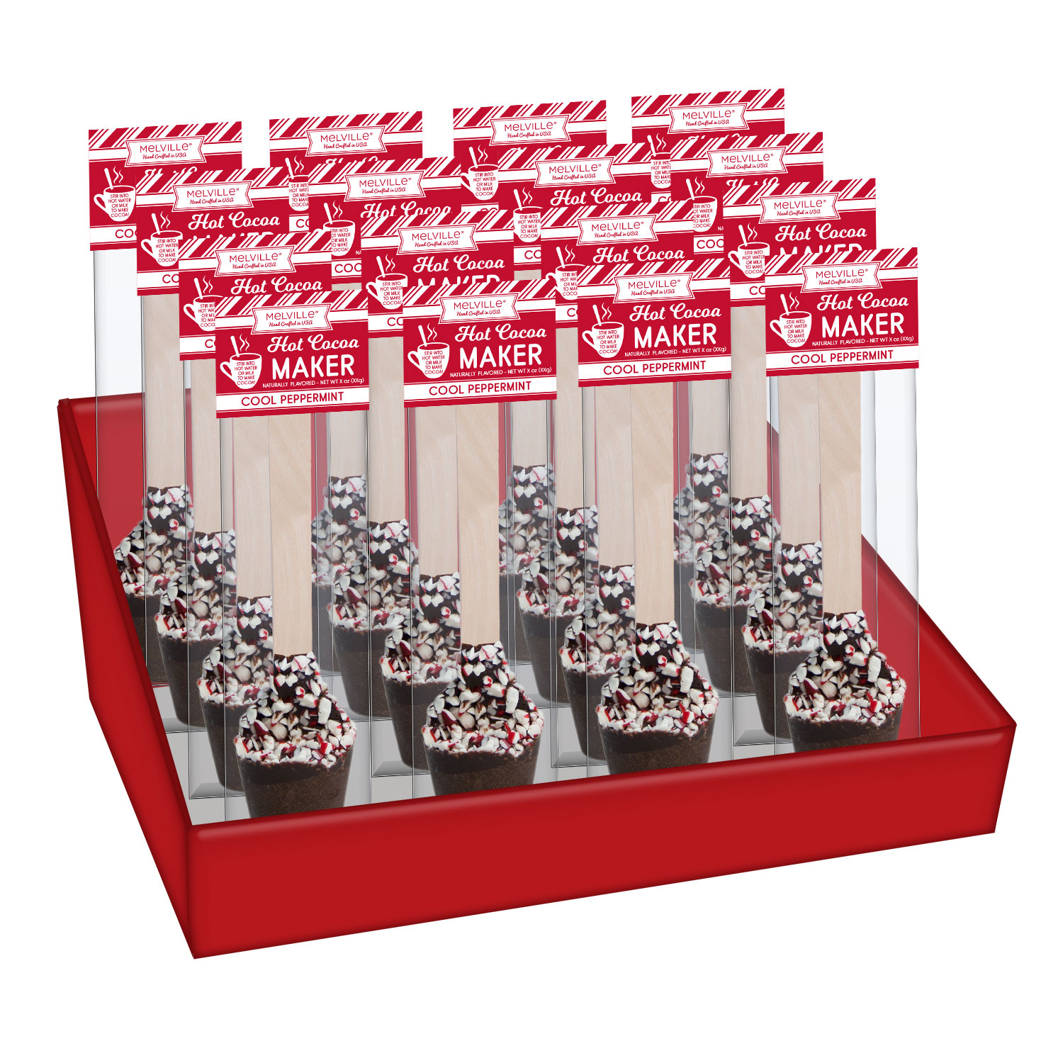 MELVILLE - DK CHOC/PEPP HOT COCOA MAKER 16 CT (X)