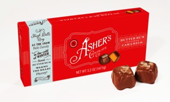 (A) 8 PC BUTTER RUM CARAMELS 5.2 OZ 12 CT (X)