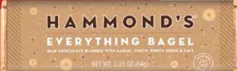 HAMMONDS - 2.25 OZ BAR EVERYTHING BAGEL 12 CT (X)