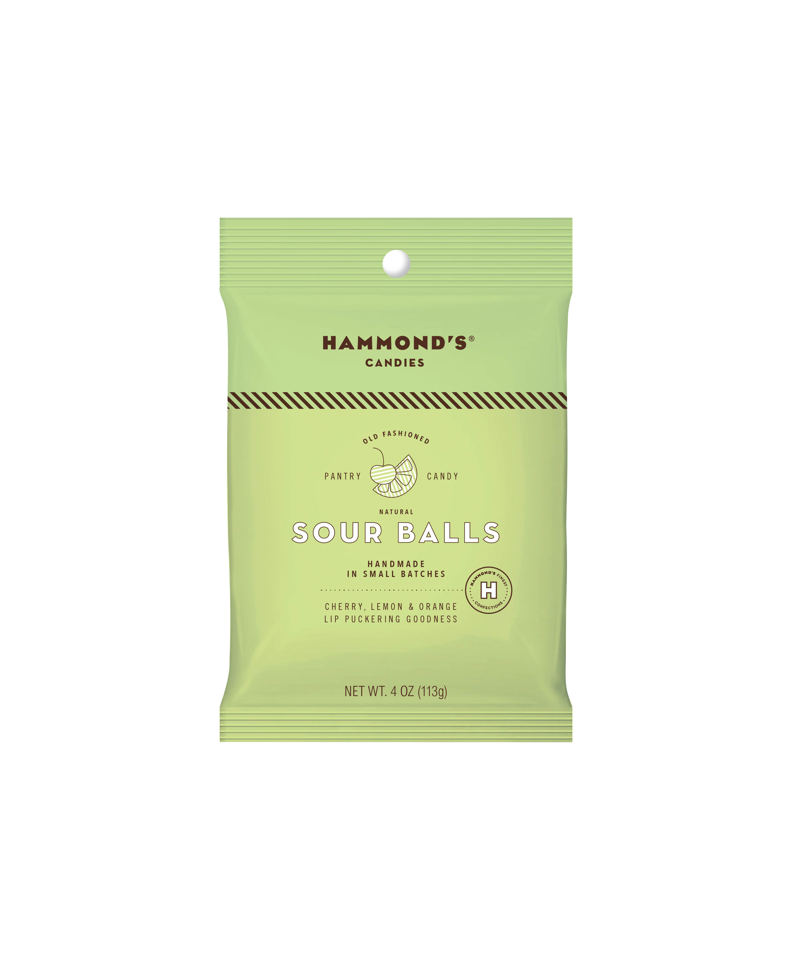 HAMMONDS - 4 OZ BAG SOUR BALLS 8 CT (X)