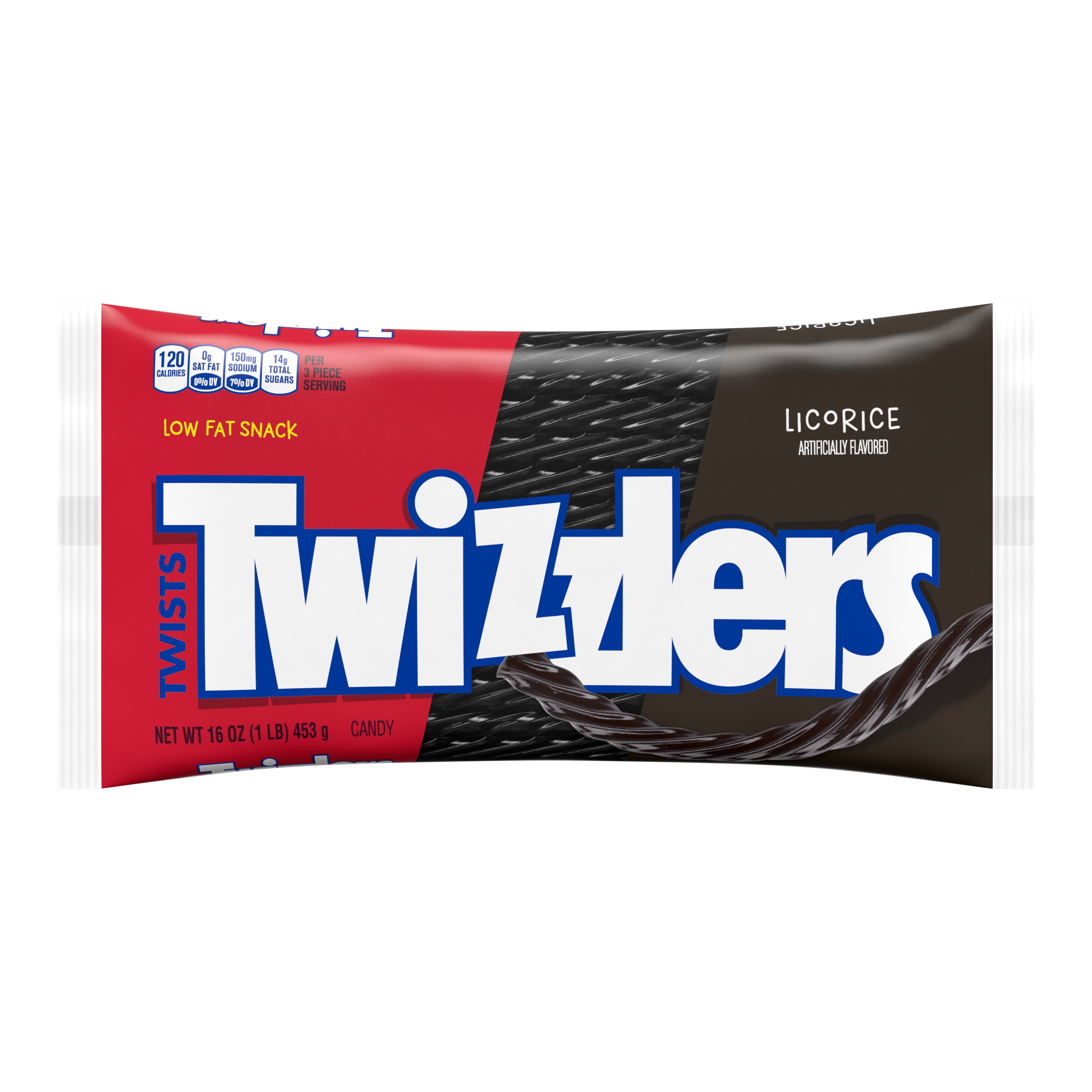 HERSHEY - TWIZZLERS LICORICE 16 OZ BAG - 12 CT