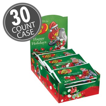(G) 1 OZ JELLY BELLY XMAS MIX BAGS 30 CT (X)