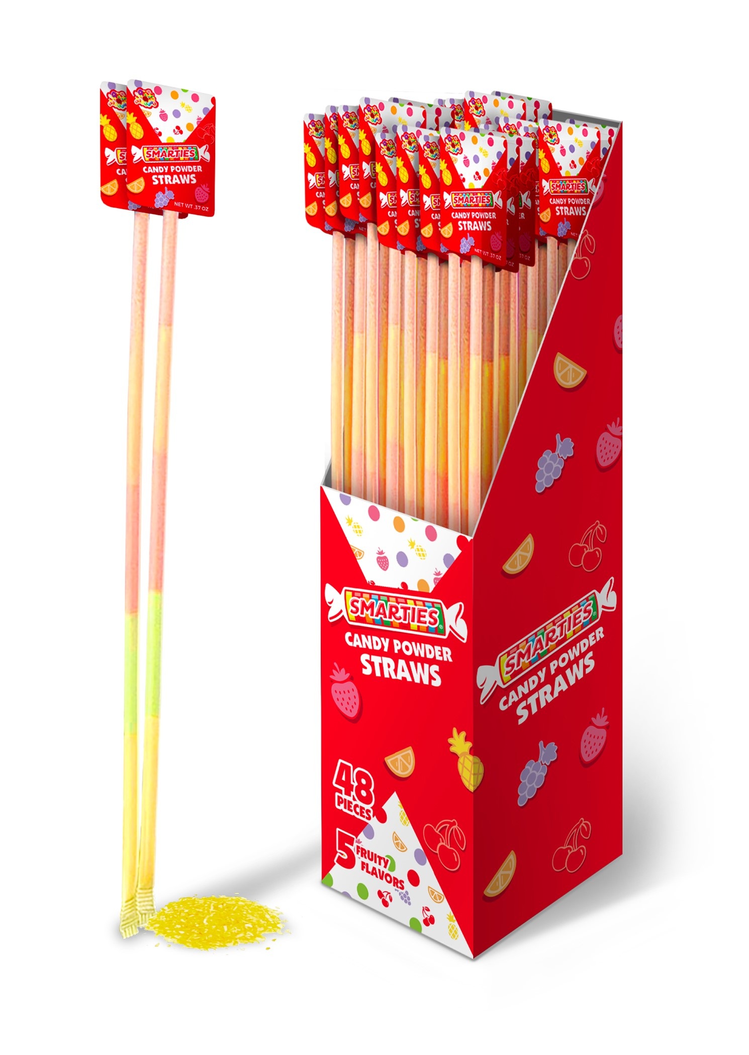 ALBERTS - SMARTIES CANDY STRAWS 48 CT