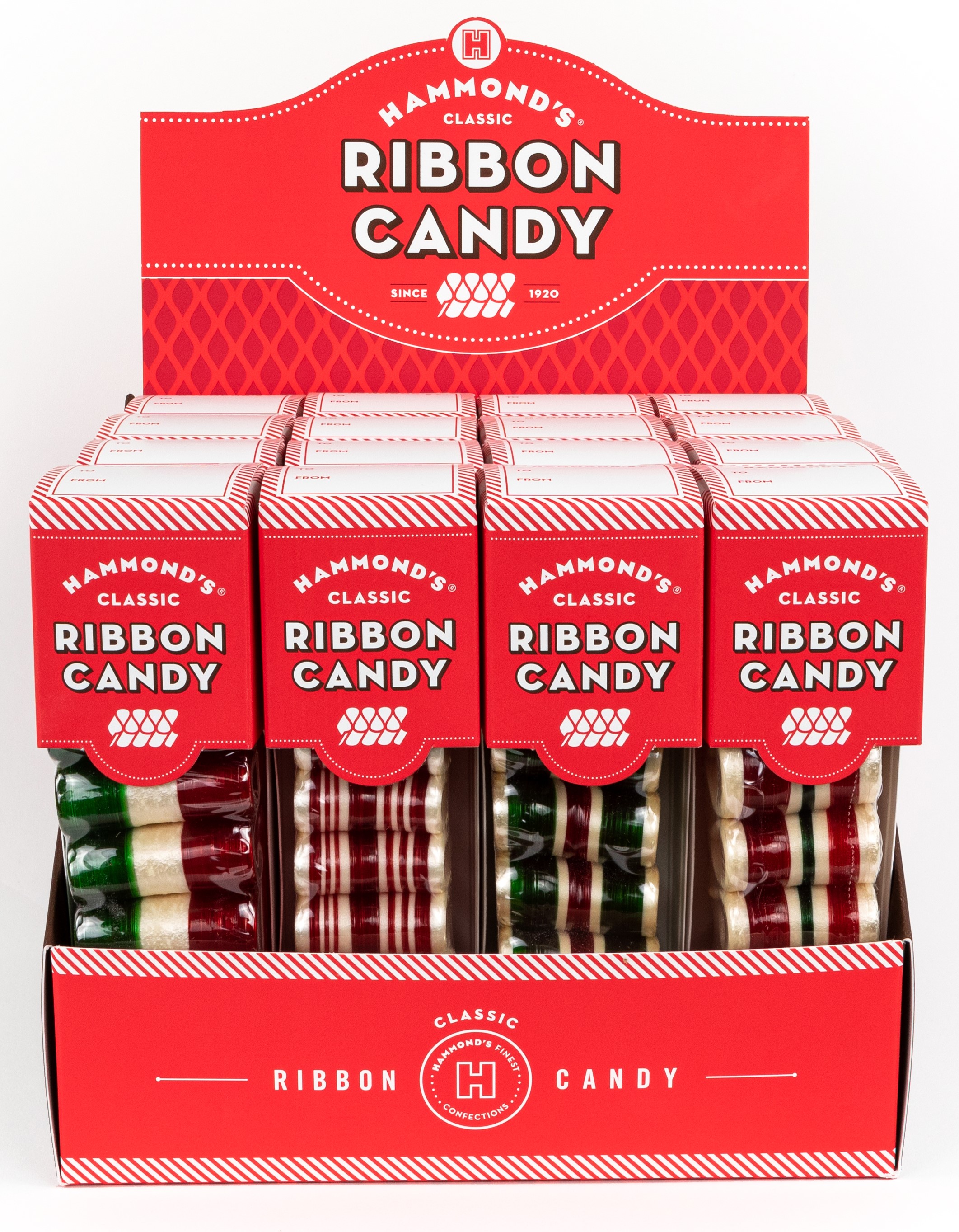 HAMMONDS - HOLIDAY RIBBON CANDY 3 OZ 16 CT (X)