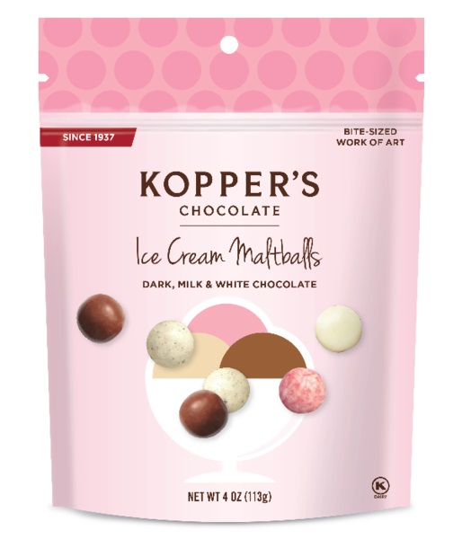 (K) 4 OZ BAG - ICE CREAM MALT BALLS 12 CT (E)