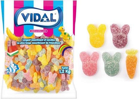 VIDAL - GUMMI SOUR RABBITS & CARROTS