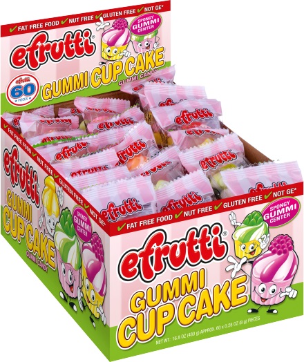 EFRUTTI - GUMMI CUPCAKES 60 CT