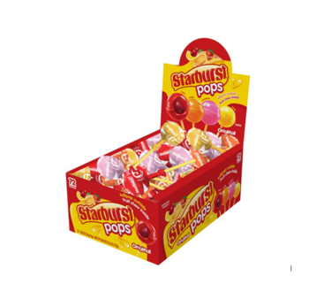 SPANGLER - STARBURST POPS 72 CT