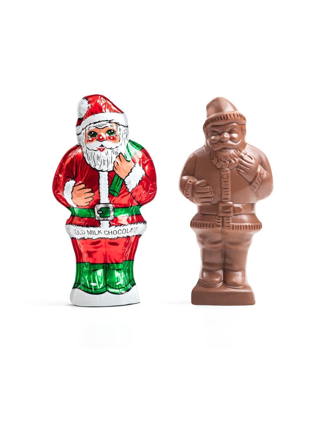 MAD - SANTA 6 OZ (5.75") SOLID FOILED 12 CT (X)