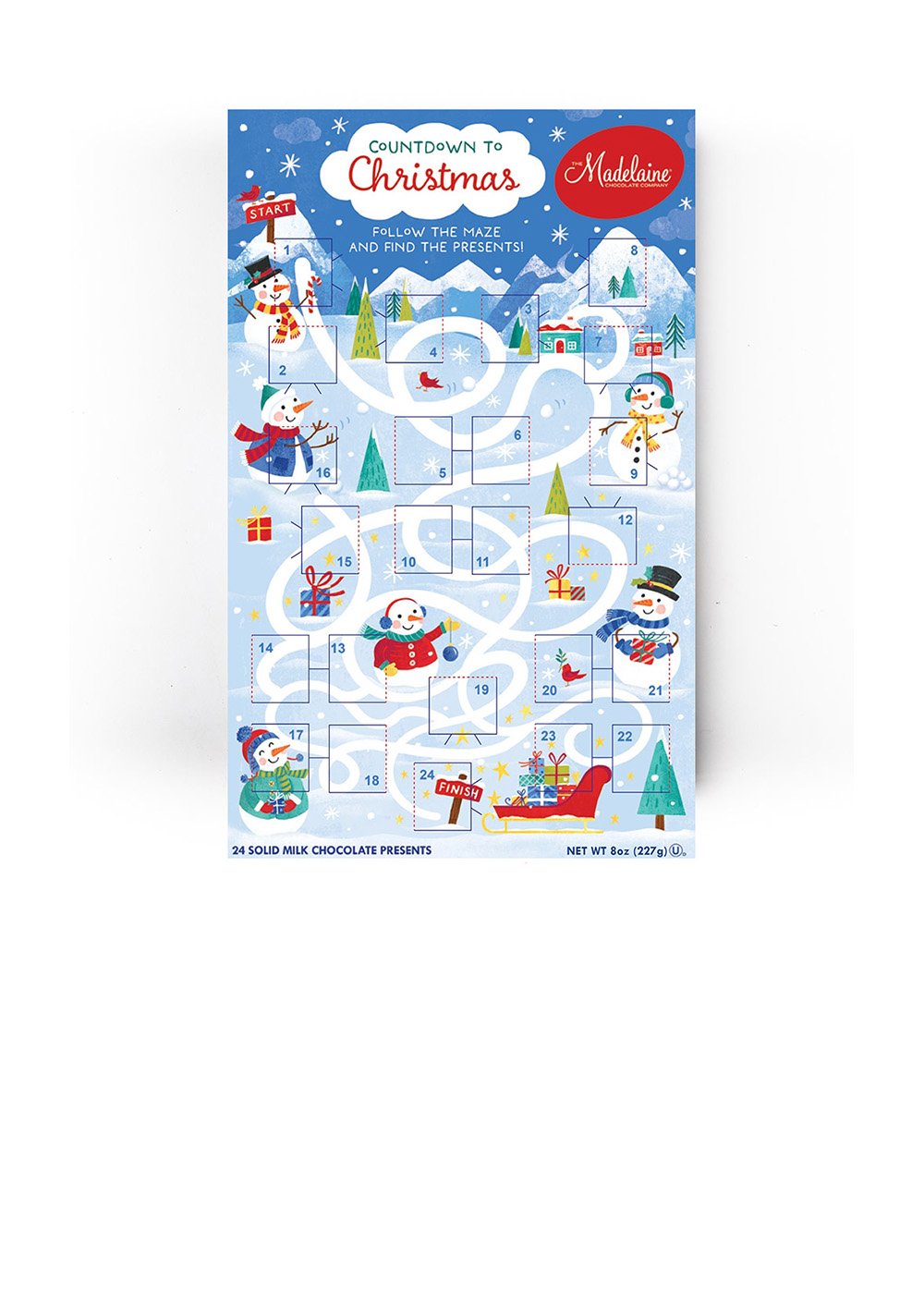 MAD - SNOWMAN MAZE COUNTDOWN CALENDAR 12 CT(X)