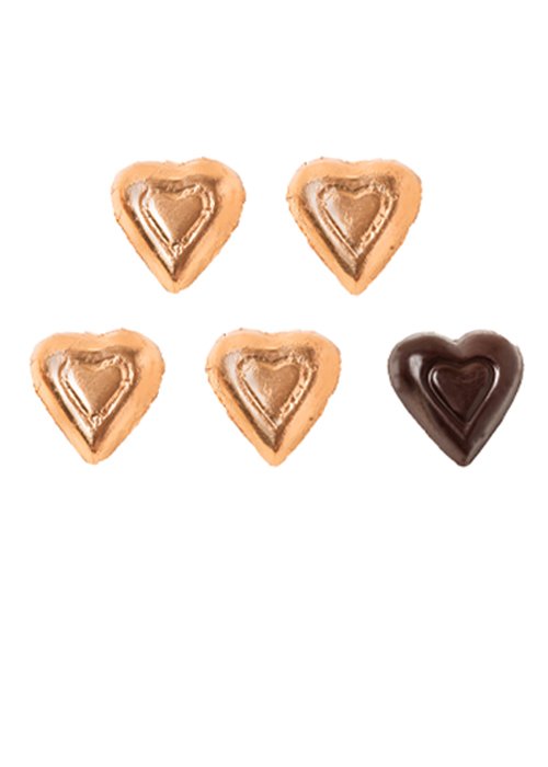 MAD - MINI HEARTS BRONZE DARK