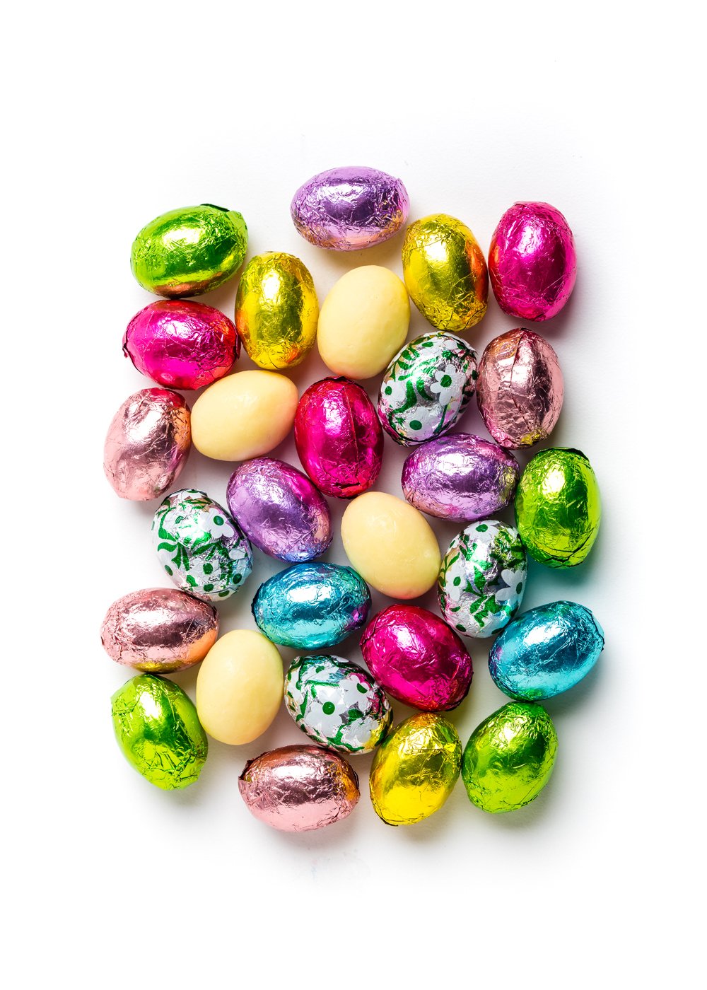 MAD - FOIL EASTER EGGS IVORY BULK (E)