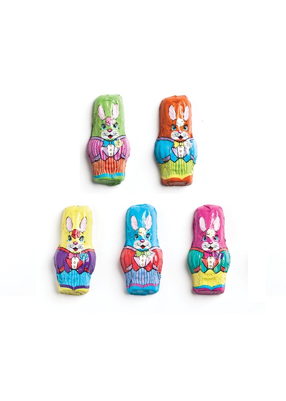 MAD - MINI FOIL STANDING BUNNIES BULK (E)