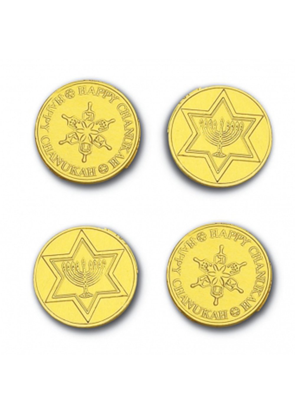 MAD - FOIL CHANUKAH COINS BULK (1.5") (X)