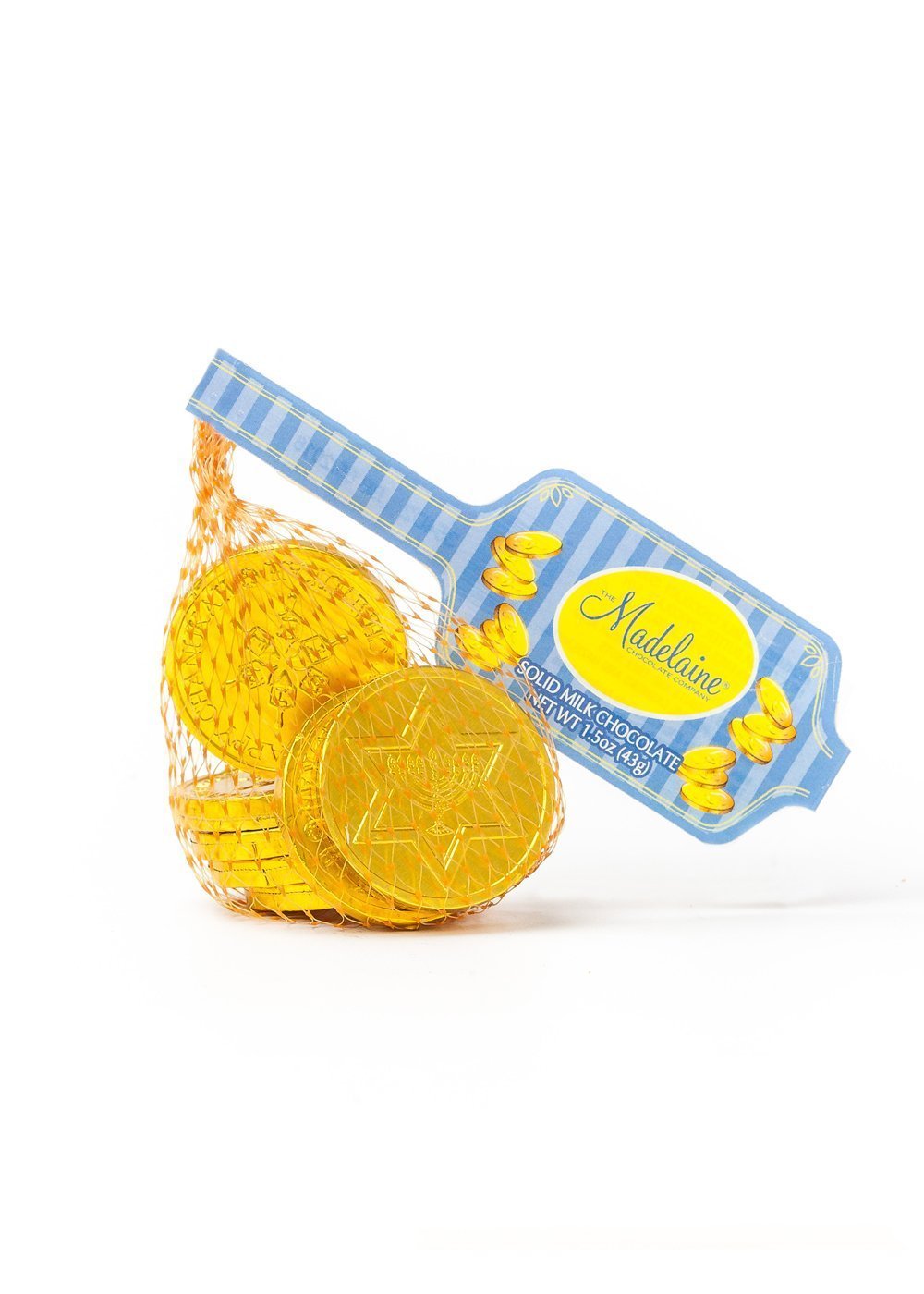 MAD - CHANUKAH COINS 1.5 OZ MESH BAG 24 CT (X)