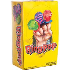 TOPPS - RING POPS / FRUIT 24 CT BOX