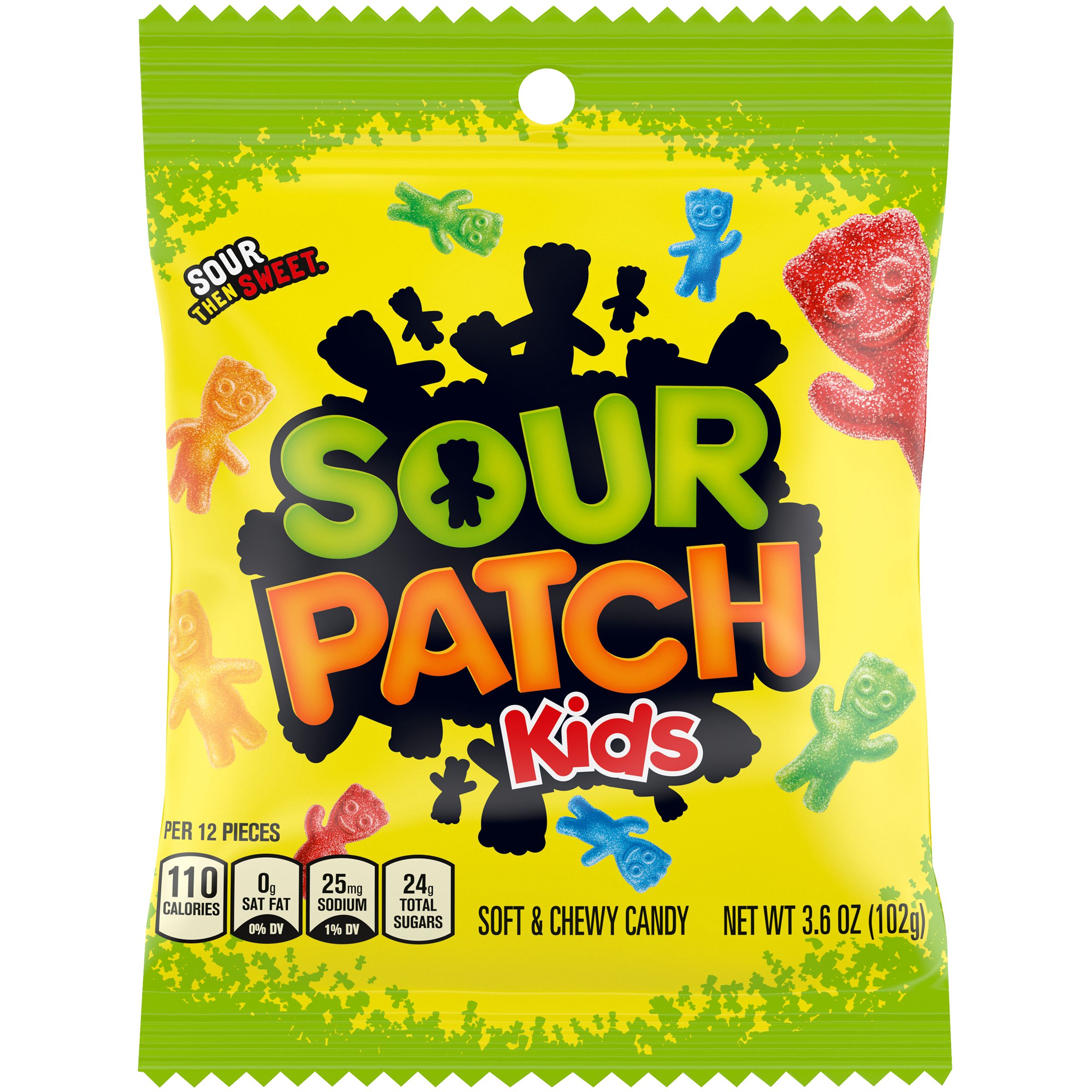 MONDELEZ - 3.6 OZ BAG  SOUR PATCH KIDS 12 CT