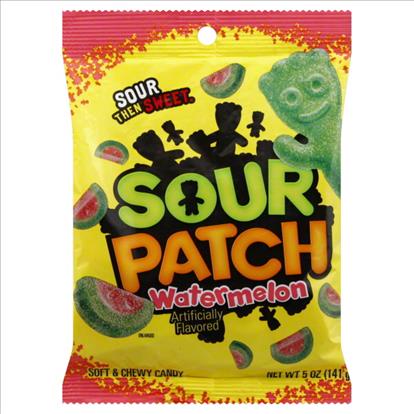 MONDELEZ - 3.6 OZ BAG SOUR WATERMELON 12 CT