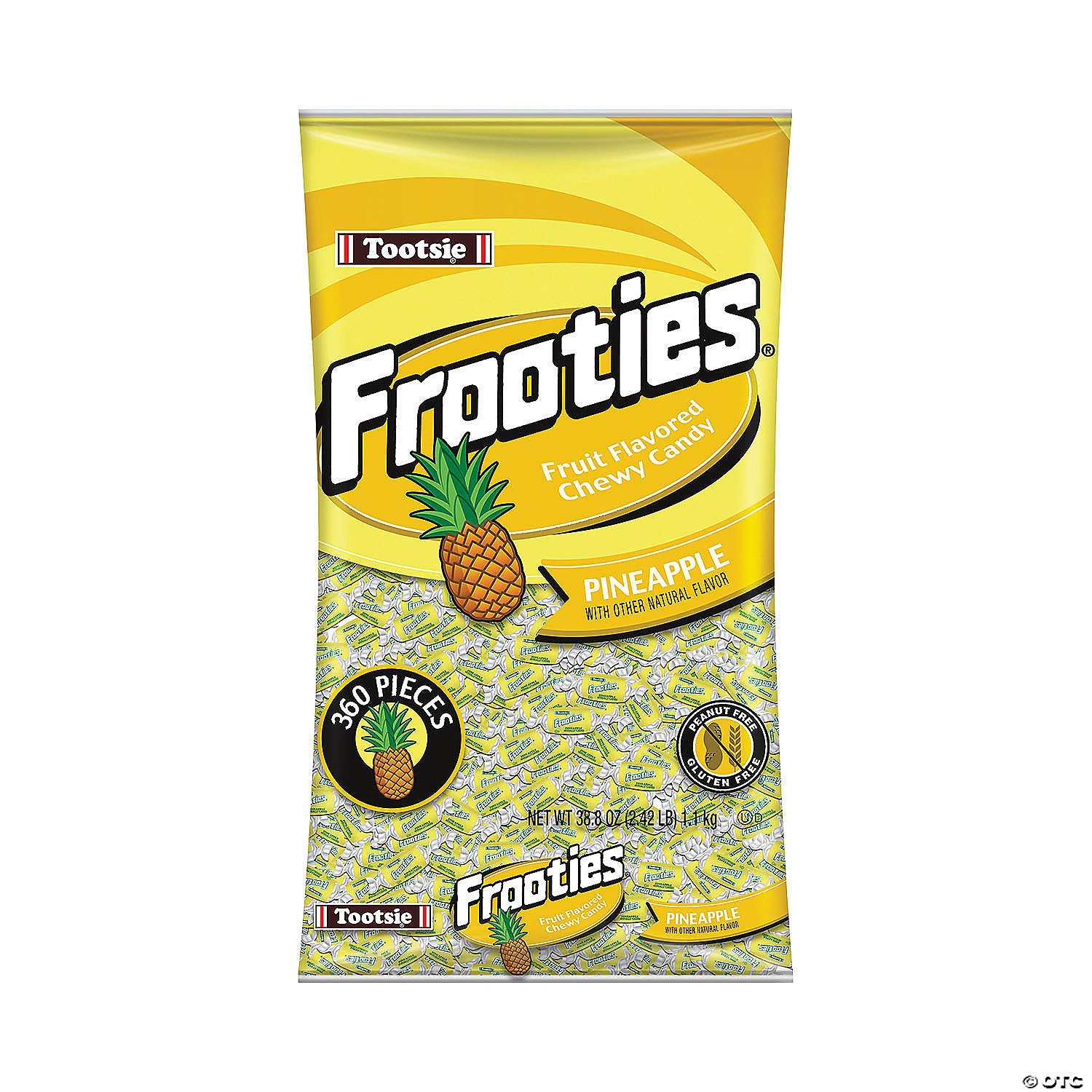 TOOTSIE - FROOTIES PINEAPPLE 360 CT