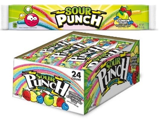 AMERICAN - SOUR PUNCH RAINBOW 2 OZ 24 CT