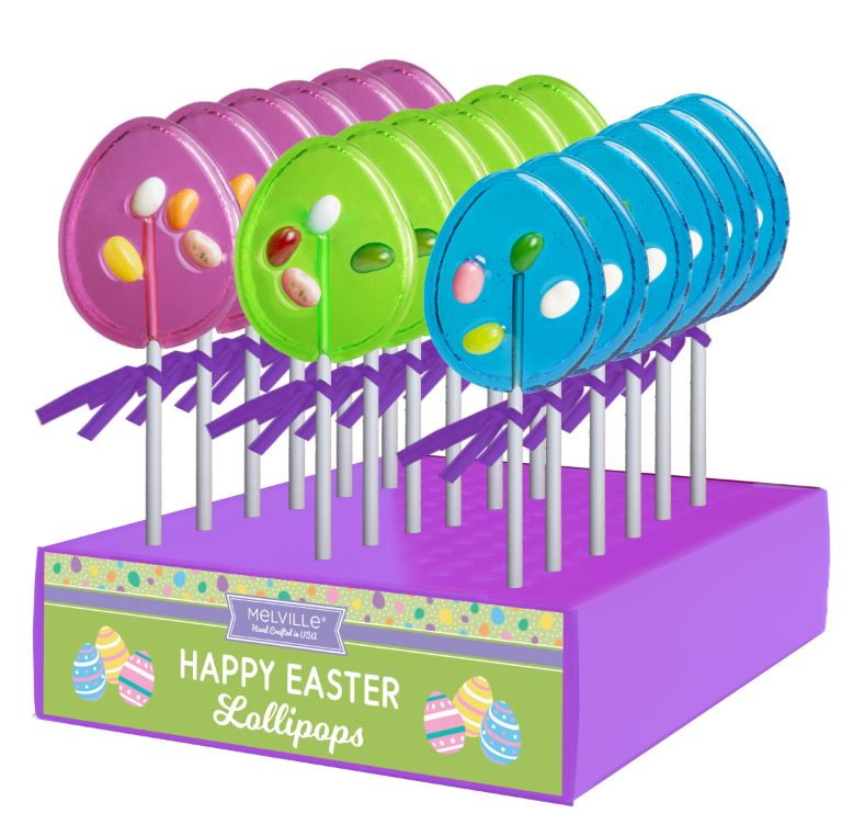 MELVILLE - EASTER JELLY BEAN POPS 24 CT (E)