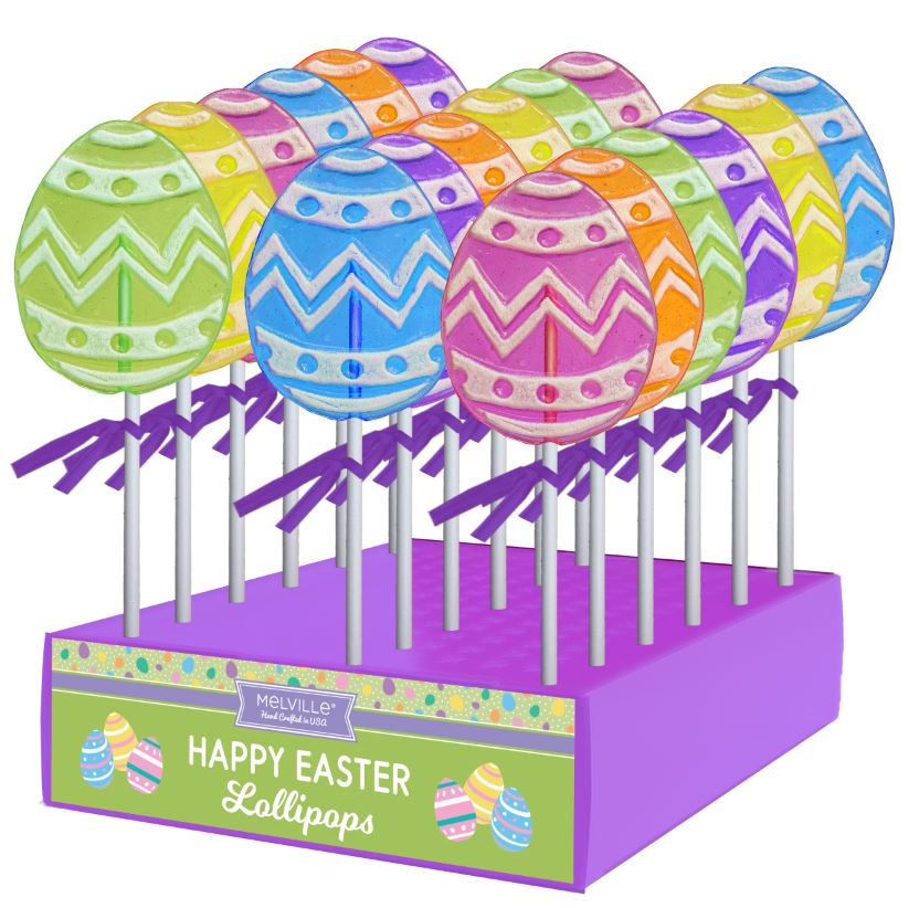 MELVILLE - EASTER FROSTED EGG POPS 24 CT (E)