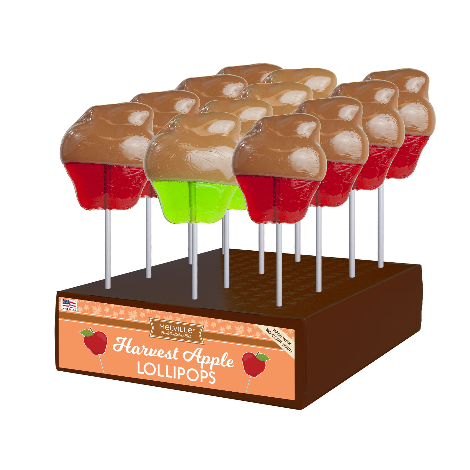 MELVILLE - CARAMEL APPLE POPS 24 CT (H)