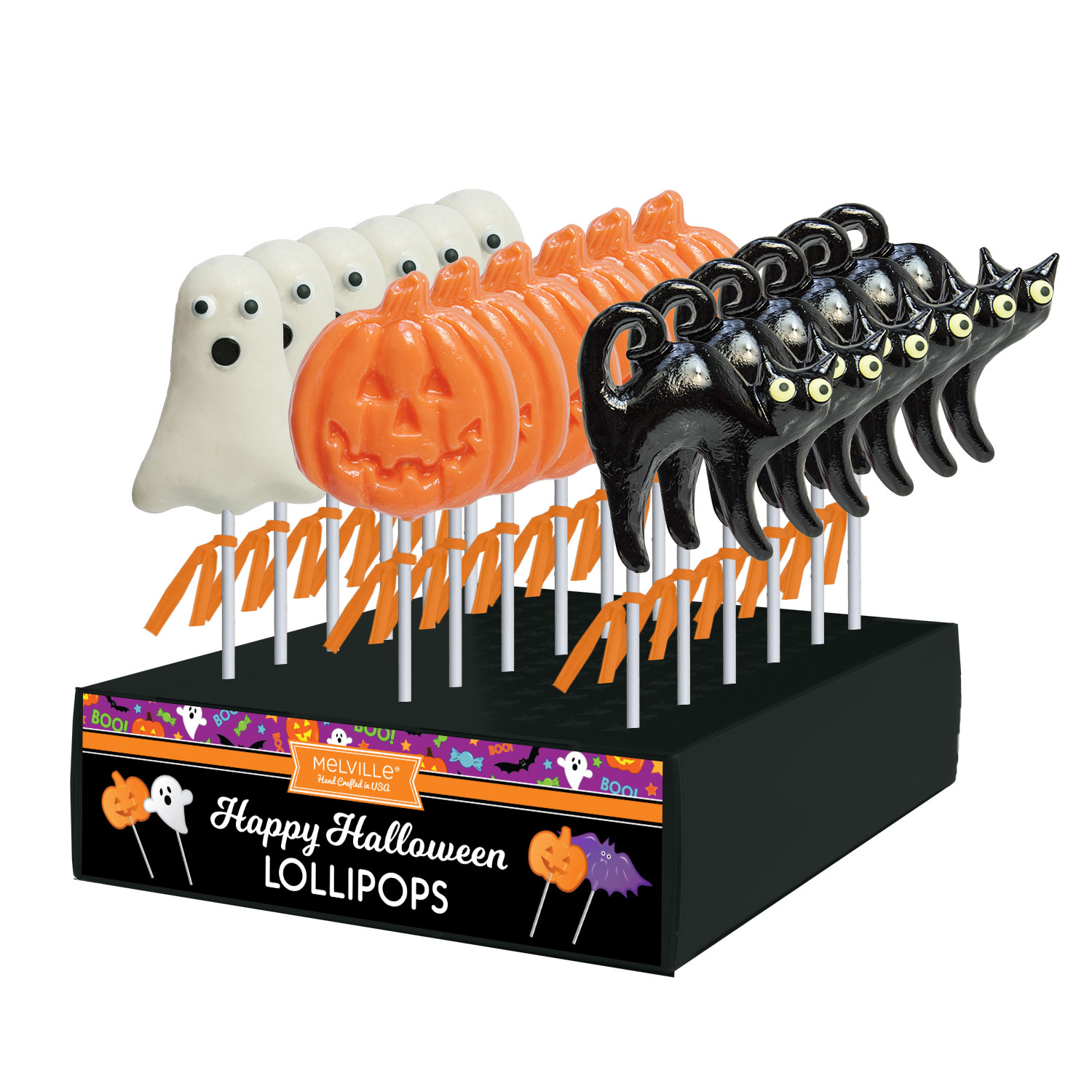 MELVILLE - SPOOKY HALLOWEEN ASST POPS 24 CT (H)