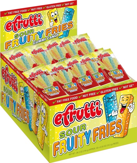 EFRUTTI - GUMMI SOUR FRUITTI FRIES - 48 CT
