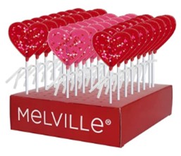 MELVILLE - CONFETTI HEART POPS (10033) 24 CT (V)