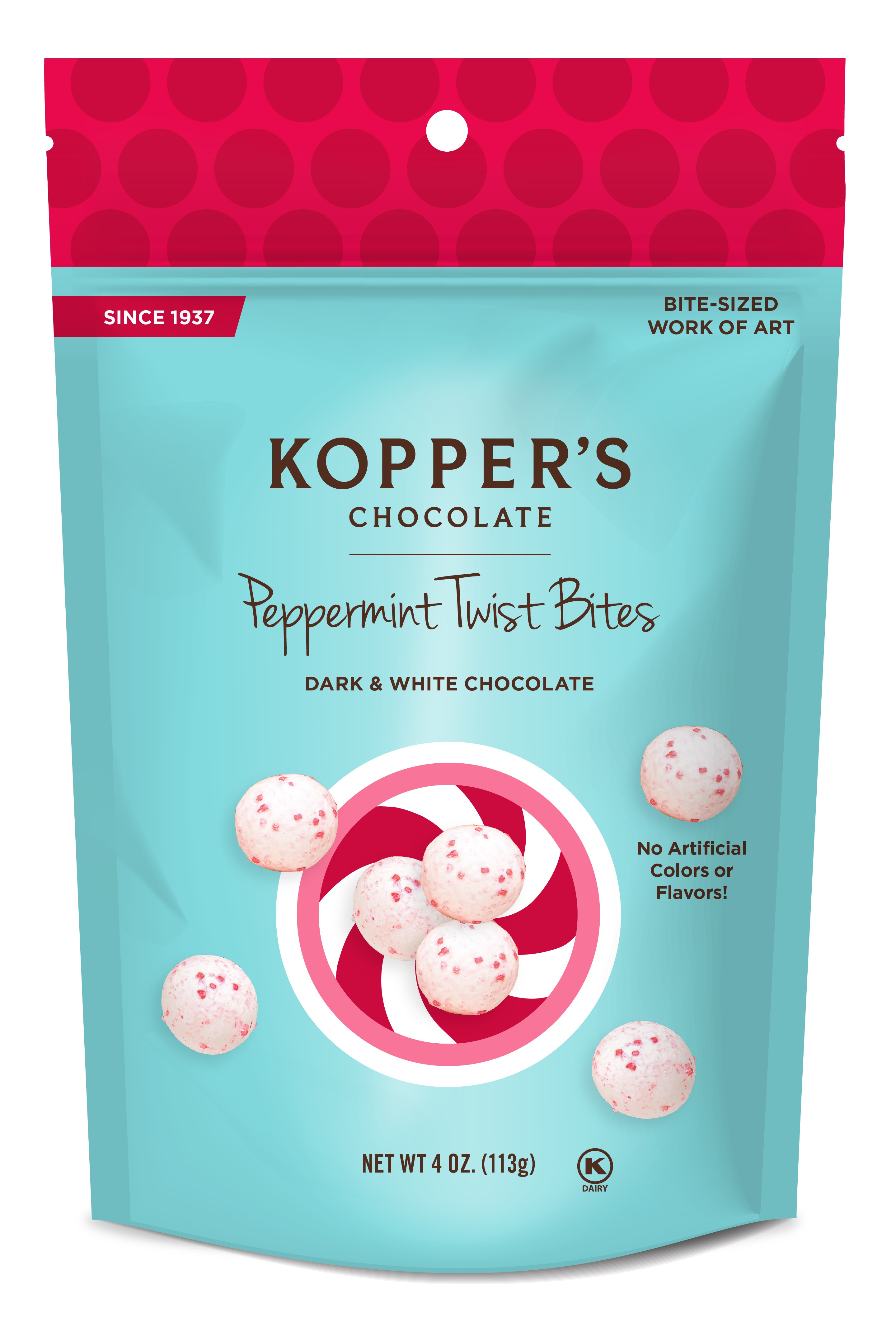 (K) 4 OZ BAG - PEPPERMINT TWIST BITES 12 CT (X)