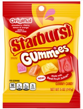 WRIGLEY - STARBURST GUMMIES 5 OZ BAG 12 CT (S)