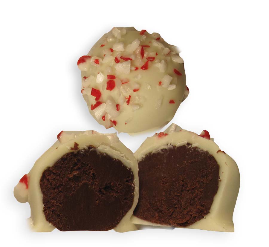 M&J - CANDY CANE WHITE PETITE TRUFFLES (X)