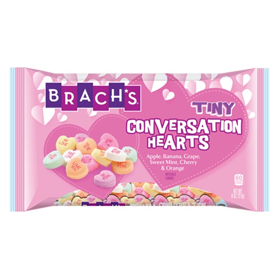 BRACH - CONVERSATION HEARTS 12/10 OZ (7902)  (V)